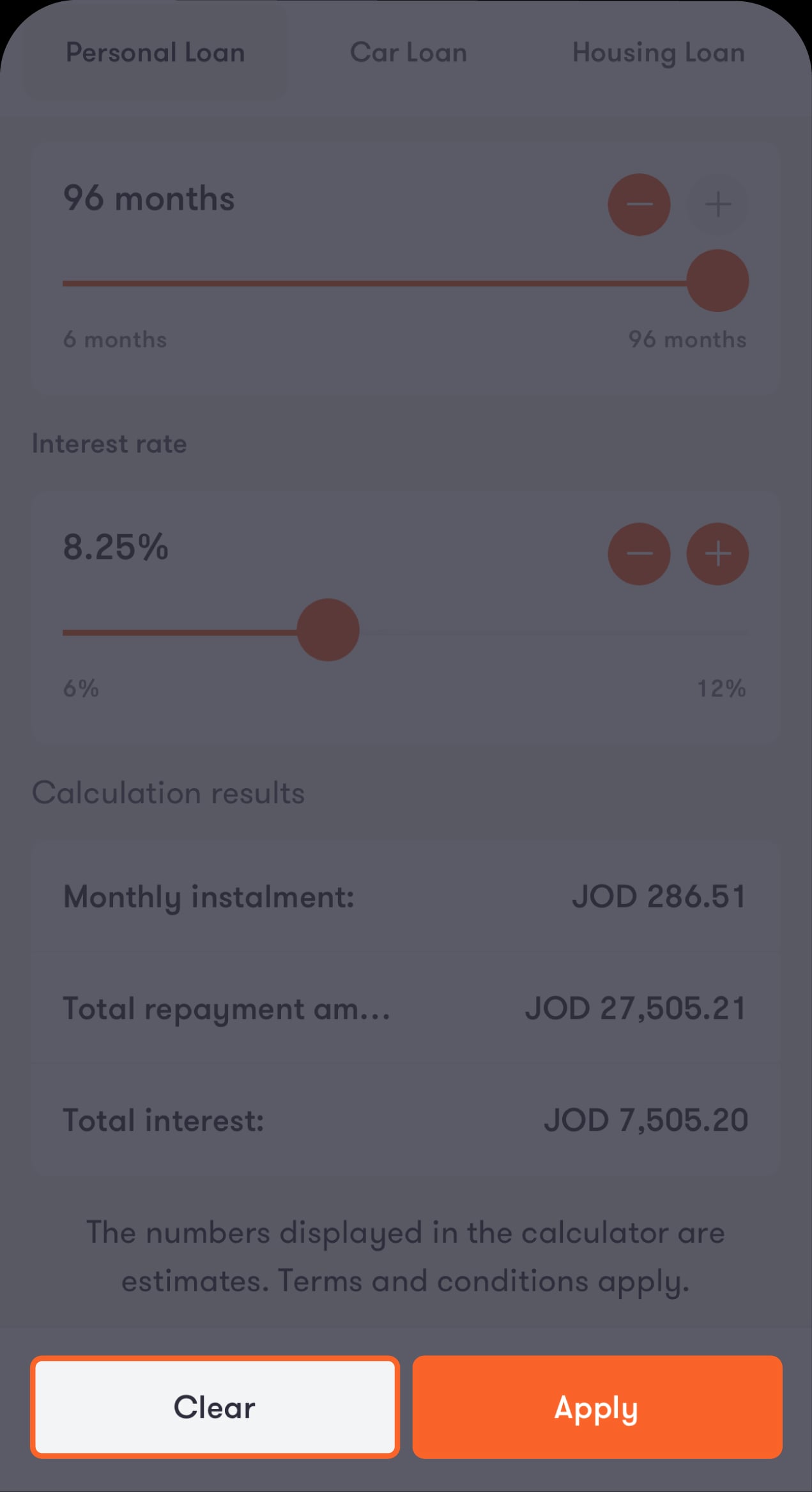 Loan calculator 4