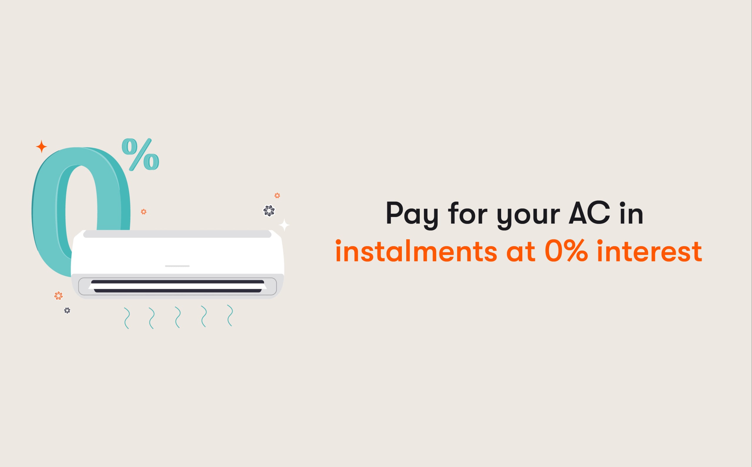 Get a new AC at 0% interest with Easy Payment Plans