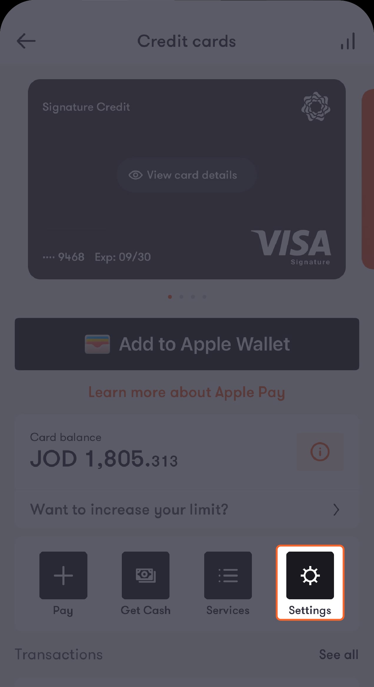 Spending limits - Step 1 - En