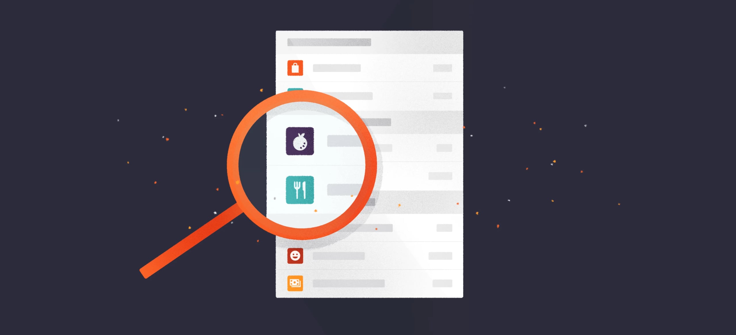 Transactions search and details