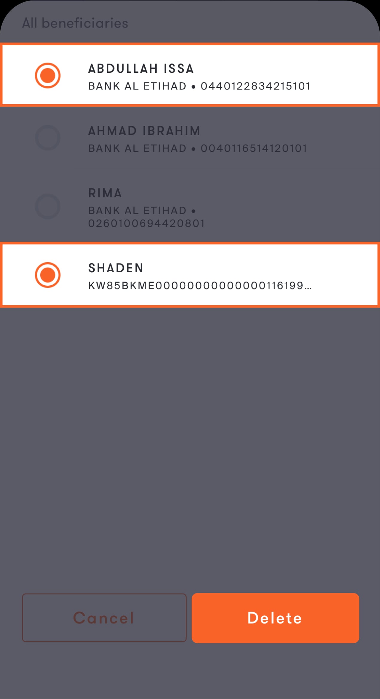 1629 - BAE - Knowledge Hub Screens - Saved beneficiary-remove-08