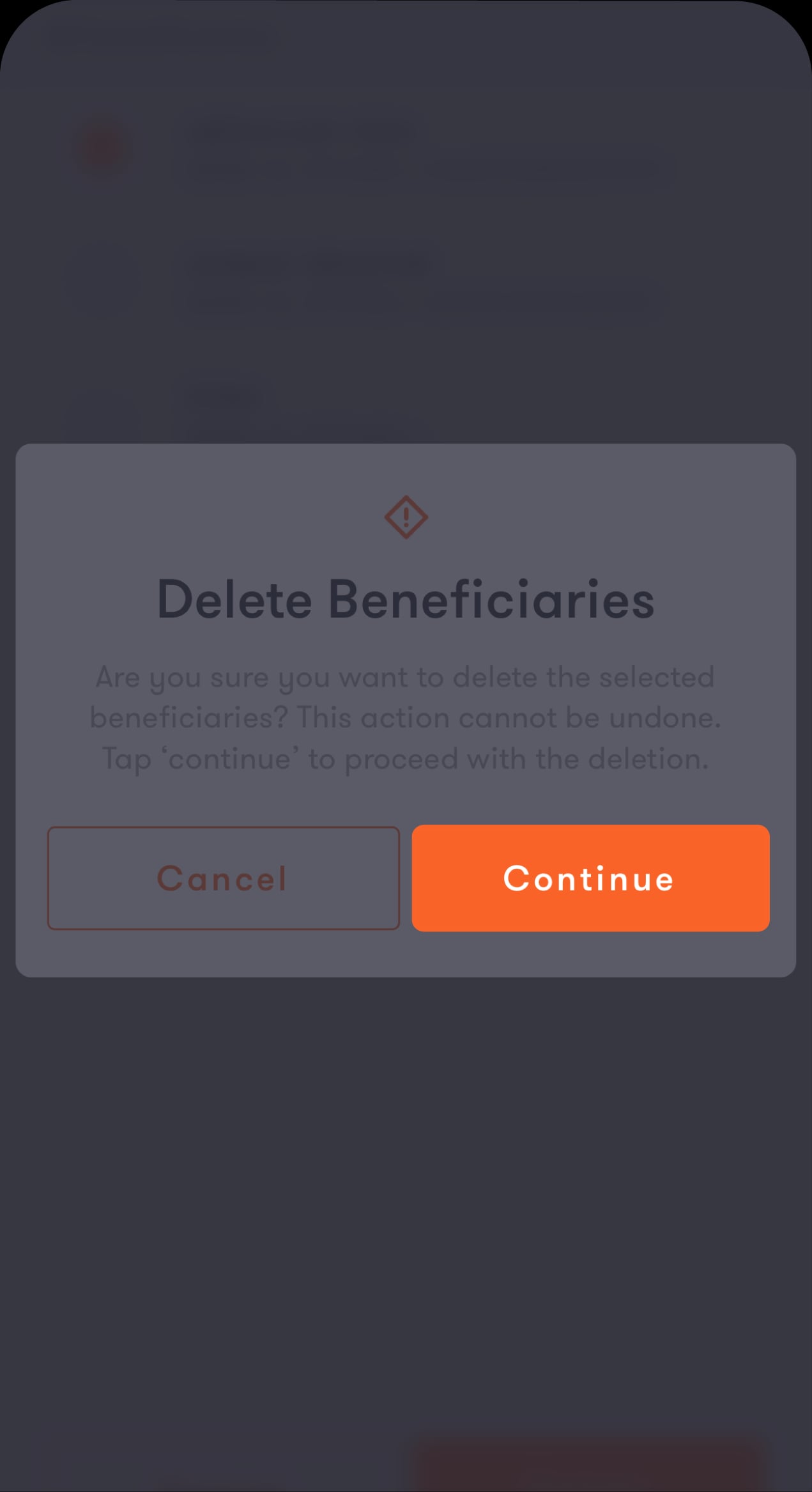 1629 - BAE - Knowledge Hub Screens - Saved beneficiary-remove-10